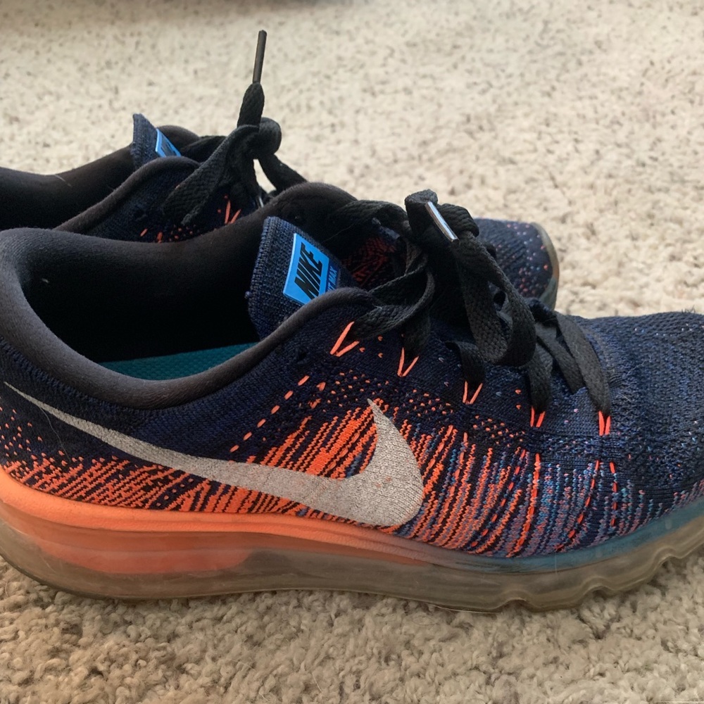 Nike Orange/Blue Flyknit Airmax
